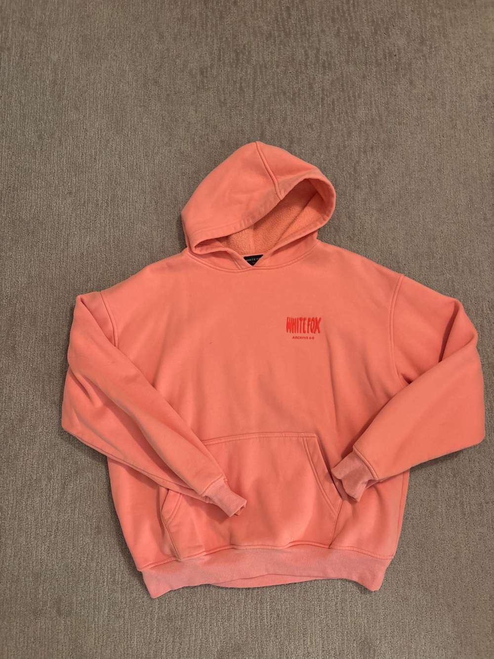 White fox hoodie
